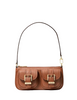 Michael Michael Kors Zoe Small Pebbled Leather Pochette Luggage