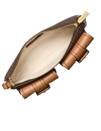 Michael Michael Kors Zoe Small Signature Pochette Brown Acorn