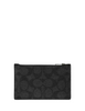 Coach Zip Card Case In Colorblock Signature Canvas
