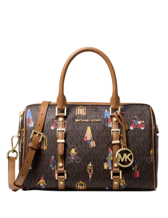 Michael Michael Kors Bedford Travel Leather Duffle Satchel