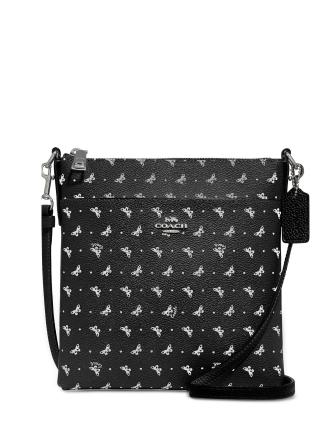 Black coach bag with butterflies Clearance