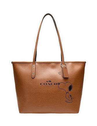 Coach X Peanuts Snoopy City Zip Tote