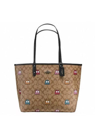 Coach Pac-Man Signature Reversible City Tote