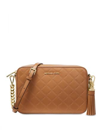 Michael kors chain embossed leather camera bag clearance