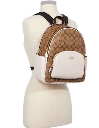 Coach Court Backpack In Signature Canvas