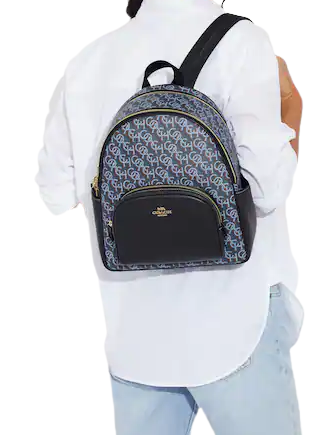 Coach Court Backpack With Coach Monogram Print