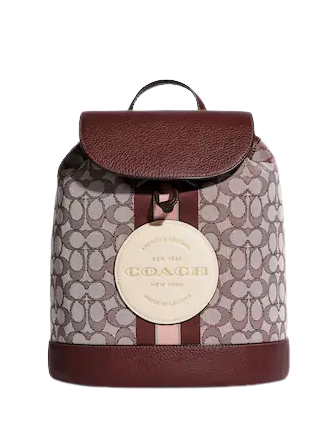 Coach Dempsey Drawstring Backpack In Signature Jacquard With Coach Patch And Stripe Coach Dempsey Drawstring Backpack In Signature Jacquard With Coach Patch And Stripe