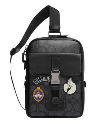Coach Disney X Coach Track Pack In Signature Canvas With Patches Coach Disney X Coach Track Pack In Signature Canvas With Patches
