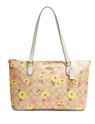 Coach flower tote online