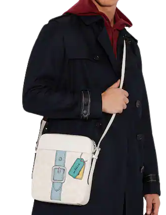 Hudson tote with coach print hot sale