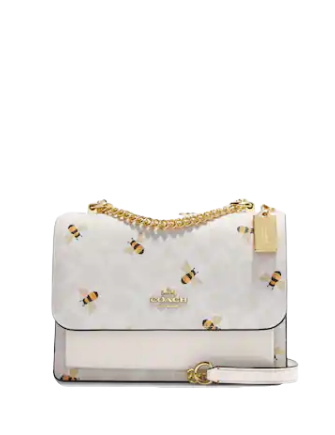 Coach Klare Crossbody In Signature Canvas With Bee Print