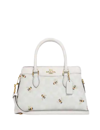 Coach bee print tote new arrivals