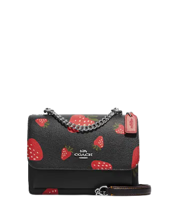 Coach Mini Klare Crossbody With Wild Strawberry Print | Brixton Baker Coach Mini Klare Crossbody With Wild Strawberry Print | Brixton Baker