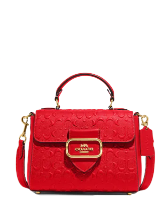 Top handle top coach bag