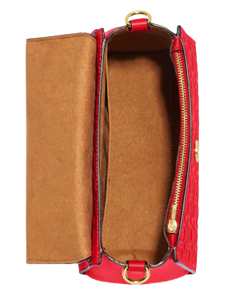 Coach top handle 2025 pouch in signature leather