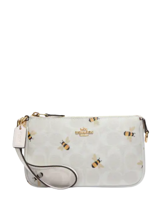 Coach Nolita 19 In Signature Canvas With Bee Print