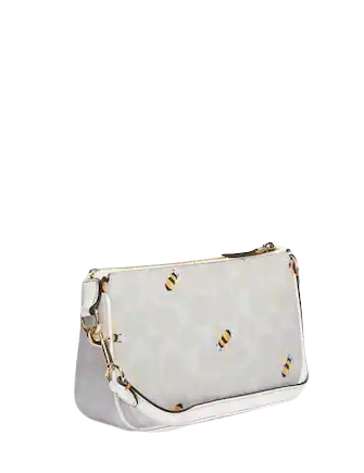 Coach Nolita 19 In Signature Canvas With Bee Print
