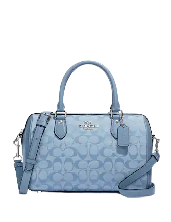 Coach Rowan Satchel In Signature Chambray