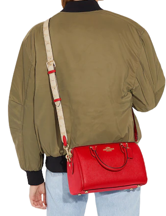 Coach, Bags, Mini Rowan Coach Crossbody Bag In Red