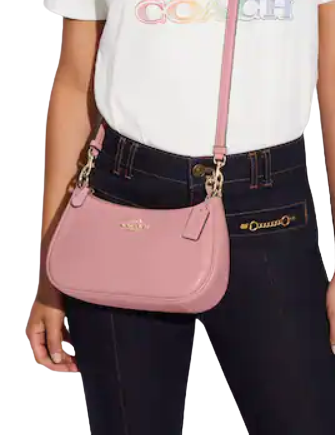 coach pink shoulder bag