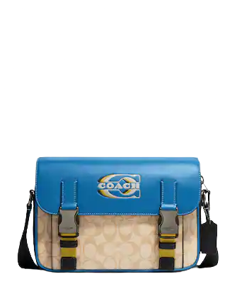 Coach colorblock coated canvas signature messenger crossbody deals