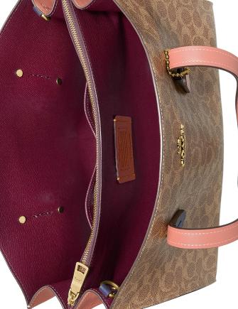 Charlie carryall in colorblock signature canvas top