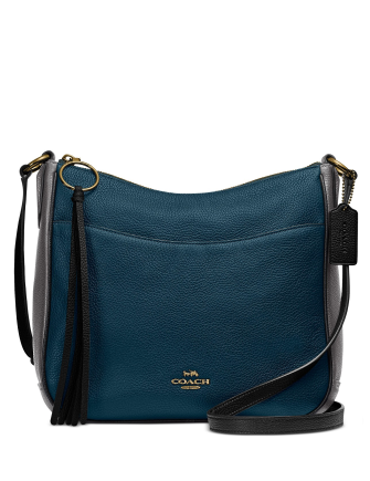 Coach Colorblock Chaise Crossbody in Pebble Leather