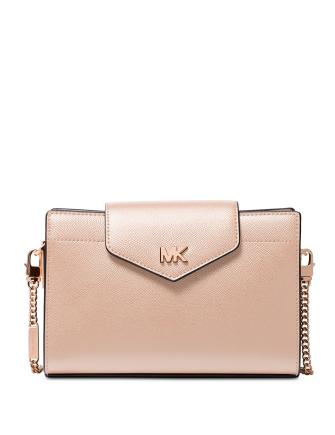 Michael Michael Kors Crossgrain Leather Crossbody Clutch Brixton Baker