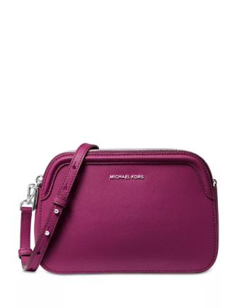 Michael Michael Kors Crossgrain Leather Double Zip Crossbody