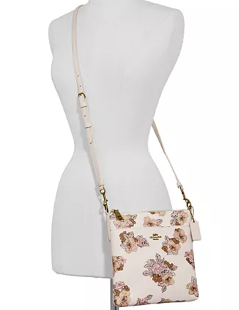 Coach Floral Bouquet Print Kitt Crossbody