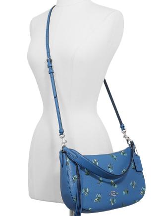 Coach Floral Print Leather Sutton Crossbody
