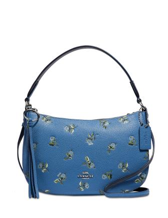 Coach Floral Print Leather Sutton Crossbody