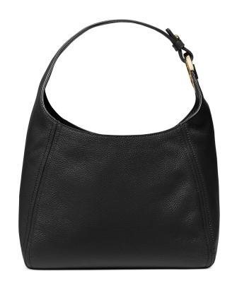 BLACK LEATHER HOBO Bag Large Crossbody Bag Everyday Leather 