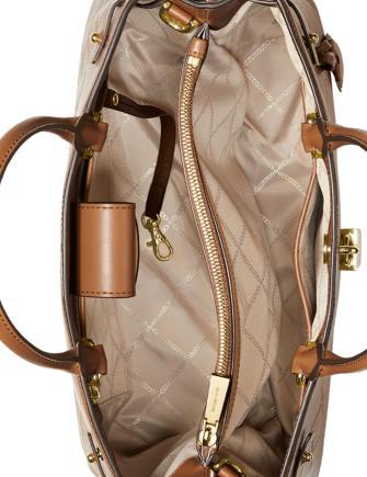 Gramercy chain embossed leather satchel 2025