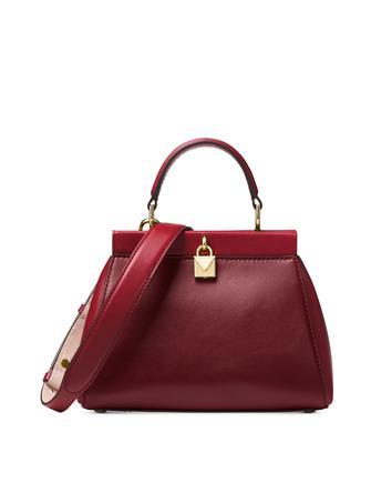 Michael michael kors outlet gramercy polished leather satchel
