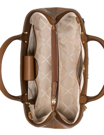 Michael Michael Kors Hailee Crossgrain Leather Satchel Brixton Baker