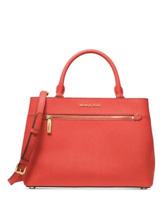 Michael michael kors shop hailee crossgrain leather satchel