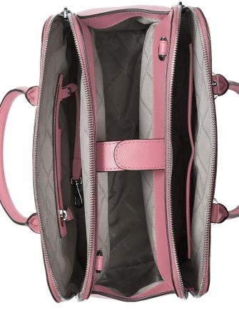 Michael Michael Kors Houston Double Zip Crossgrain Leather Satchel