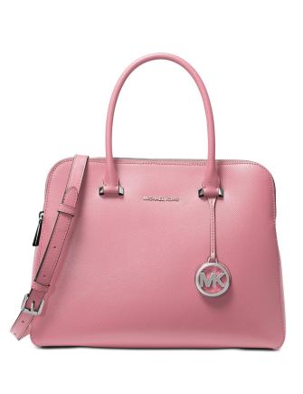 Houston double zip hot sale crossgrain leather satchel