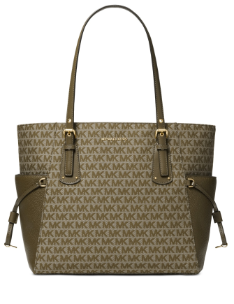Michael Michael Kors Jacquard Signature Voyager East West Tote