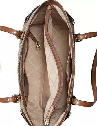 Michael Michael Kors Jacquard Signature Voyager East West Tote