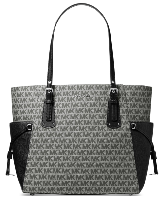 Michael kors voyager top east west tote black