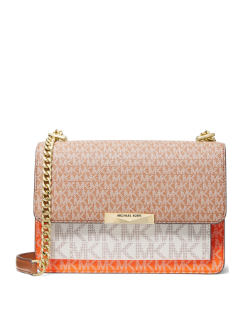 Michael Michael Kors Jade Signature Gusset Shoulder Bag