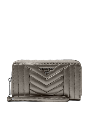 Michael kors metallic wallet discount