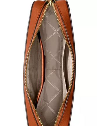 Michael kors jet set east west crossgrain leather crossbody outlet