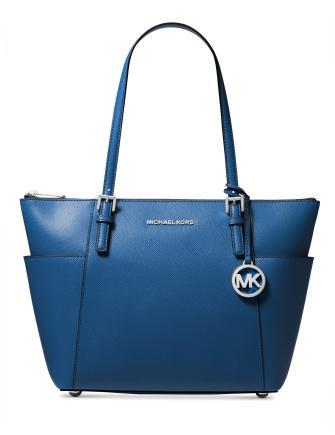 Michael Kors Jet Set Large Crossgrain Leather Tote