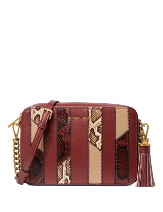 Michael Michael Kors Jet Set Leather Camera Bag