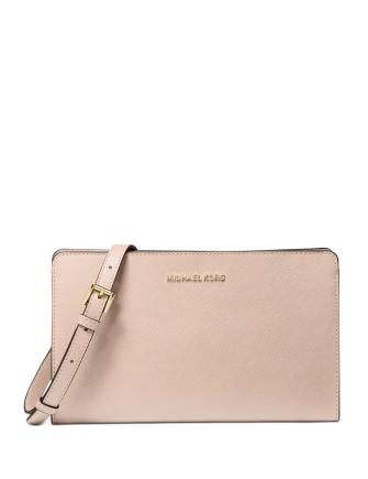 Michael Michael Kors Jet Set Large Crossbody - Soft Pink/Gold