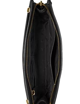 Michael Kors Jet Set Travel Medium Zip Pouchette Crossbody Leather Sling Bag