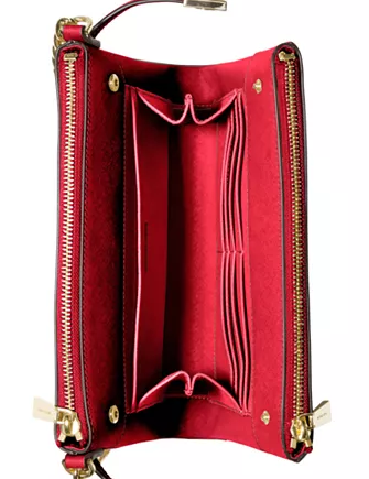 Michael Michael Kors Karla Leather East West Crossbody